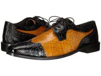 Stylish Stacy Adams Spectator Oxfords for Men - Galletti - Black/Butterscotch On Sale
